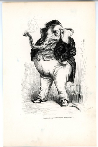 Animaux savants granville 1842 - animaux,