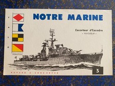 ADVERTISING BLOTTER "NOTRE MARINE - ESCORTOR D'ESCADRE VAUQUELIN"
