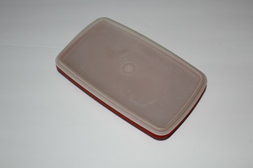 Tupperware orange rectangle - tupperware,