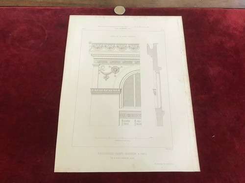 Gravure ancienne architecte - ancienne,