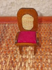 Antique chair for miniature dollhouse, display case, diorama 1:12