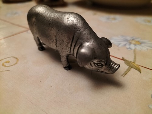 Belle truie cochon étain - en,