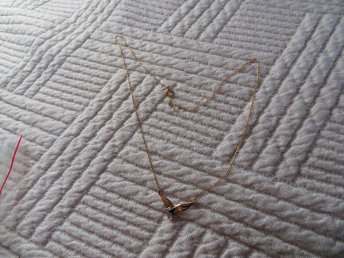 Collier avec pendentif or - en,
