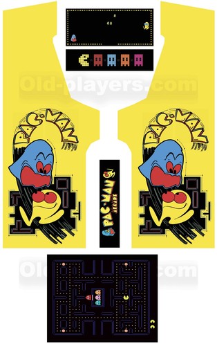 Stickers pacman borne arcade - stickers,