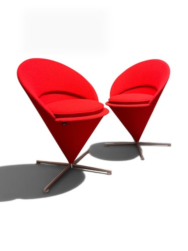 Paire fauteuils cone chair - fauteuils,