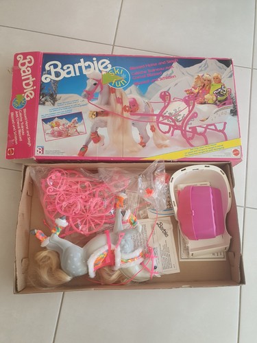 Barbie ski fun caleche - barbie, fun,