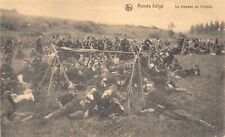 Belgium - Belgian Army - The flag at the bivouac