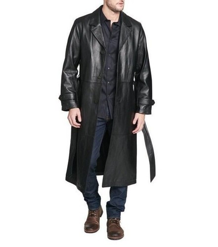 Manteau trench long - long, noir