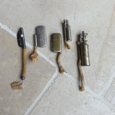 Lot briquet amadou silex