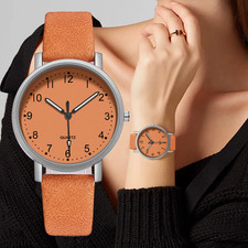 Montre À Quartz En Cuir PU