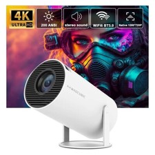 Vidéoprojecteur Portable Projecteur Full HD 4K Wifi6 Android Rétroprojecteur LED
