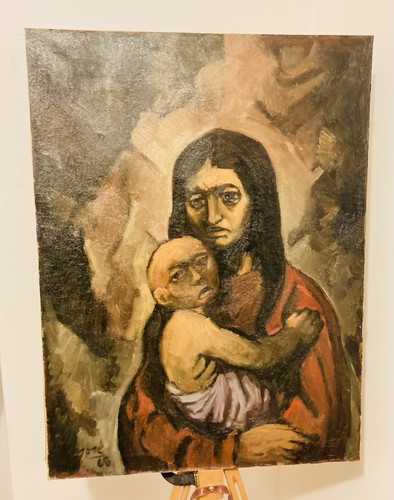 Tableau huile sur toile la - tableau,