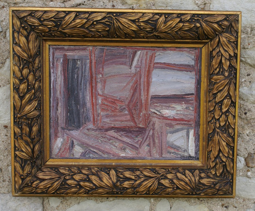 Dans atelier huile sur - dans, l'atelier