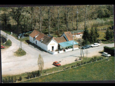 FAVERDINES SAULZAIS-le-POTIER (18) RESTAURANT François ARNOULD aerial view 1980