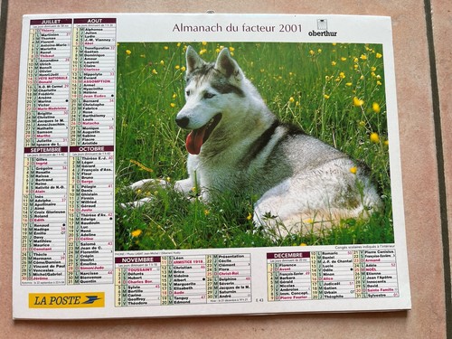 Almanach facteur 2001 poste - almanach, la