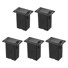  Boîtier de batterie pour micro de guitare acoustique, 5 pièces : couvercle de