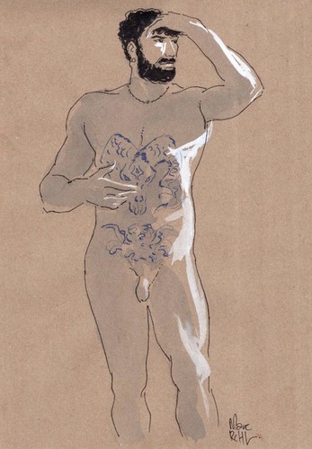 Max nude dessin original