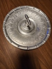 Vintage Mid Century Hand Forged Aluminum Dessert Tray Snack Server