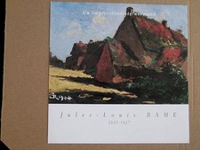 RAME Jules Louis carton Musée Caen UN IMPRESSIONNISTE NORMAND Ouézy Calvados 99 