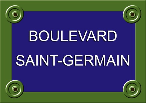 Replica plaque rue paris - replica,