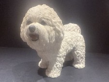 Bichon Frise Dog Danbury Mint 8 inch Ceramic Resin  Figurine