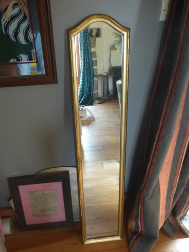 Ancien miroir doré - ancien,