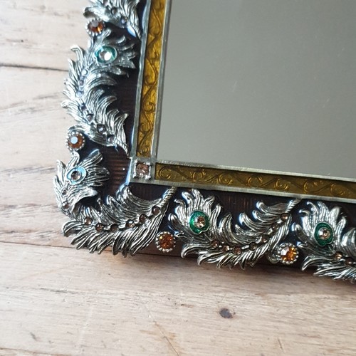 Miroir cadre metal plume - cadre, emaux