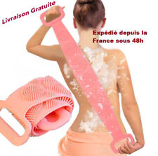 Brosse de bain pour dos,bande nettoyante, exfoliante, massante 70 ou 90cm SAUMON