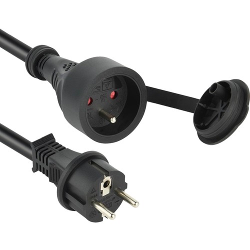 Rallonge électrique noire - rallonge,