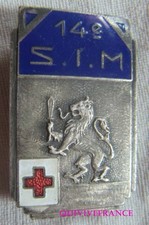 IN23451 - INSIGNIA 14th Section d’Infirmiers Militaires, enamel, grainy back