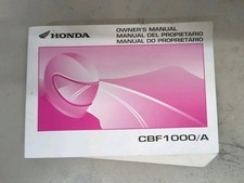 Honda CBF1000 Owners Handbook 2006-2009 CBF1000A Operating Manual 37MFAB10