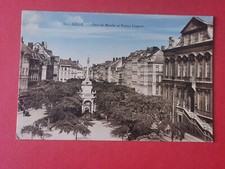Old postcard Liege - Place du Marché et Perron Liégeois