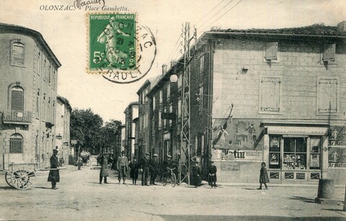 Olonzac place gambetta sténo - place,