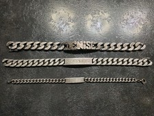 3 Ancienne gourmette en argent