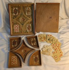 Yellow dwarf 19th century, angelot decor, wooden star lockers, bone tokens, rare