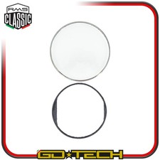 Kit Verre Anneau Chromé Cadre Compteur Vespa PX E 125 150 200 2^ Série