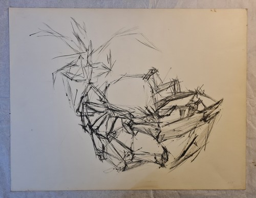 Grand dessin expressionniste