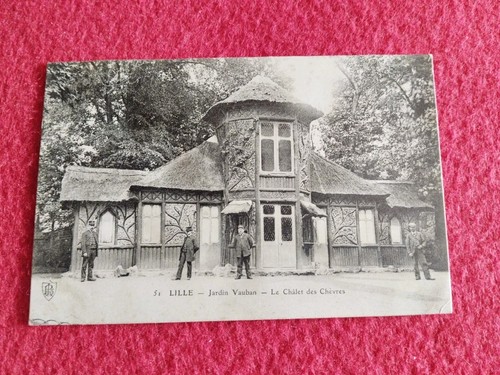 Cpa lille jardin vauban - lille,