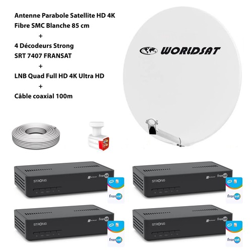 Kit parabole sat fibre - fibre, +