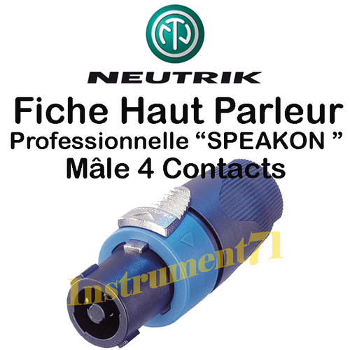 Fiche neutrik speakon haut - fiche,