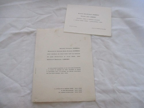 1974 faire part mariage - part,