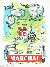 ADVERTISING 026 1954 Marchal Candles Headlights Warning