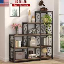 Vintage Stepped 9 Cube Etagere