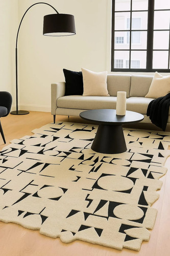Tapis laine touffeté la - touffeté,