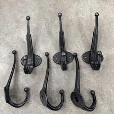 Ikea Leksvik Hanging Wall Hooks Set of 6 Towel Coat Hat Rack Hooks Black