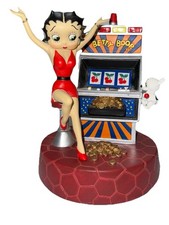 2007 Betty Boop San Francisco Music Box Company Slot Machine Figurine Y2K Puppy