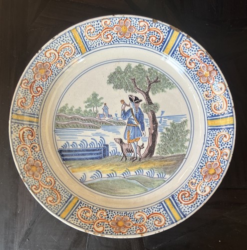 Assiette faïence delft - assiette, en