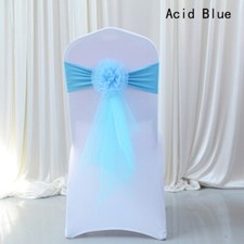 10PCS Chaise Housse Nœud