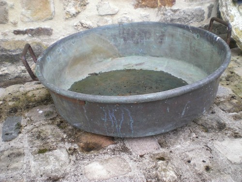 Chaudron ancien cuivre - ancien,