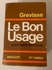 LE BON USAGE: GRAMMAIRE FRANCAISE 9th ED. By Maurice Grevisse, HC, free shipping